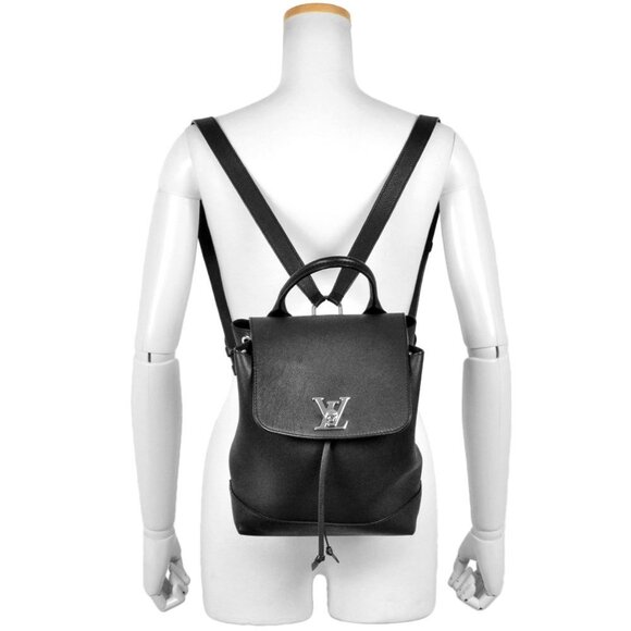 LOUIS VUITTON Black Leather Backpack - Picture 8 of 8